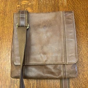 Danier - leather messenger bag